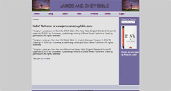 Desktop Screenshot of jamesandcheybible.com