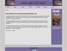 Tablet Screenshot of jamesandcheybible.com